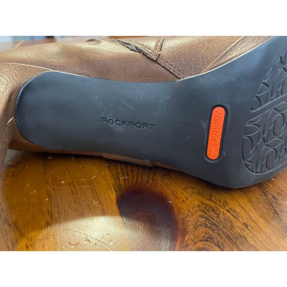 Rockport Ladies Heeled Ankle Boots Brown Designed in Italy Size 7.5 AdiPrene - Picture 5 of 12